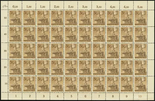 MiNr. 850 Sheet