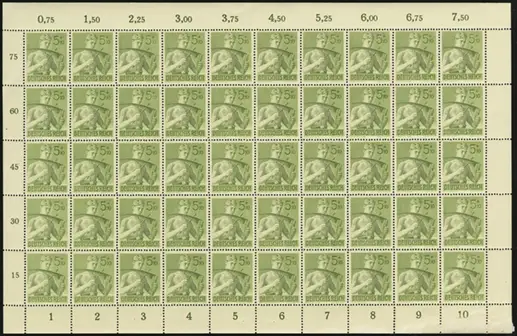 MiNr. 851 Sheet
