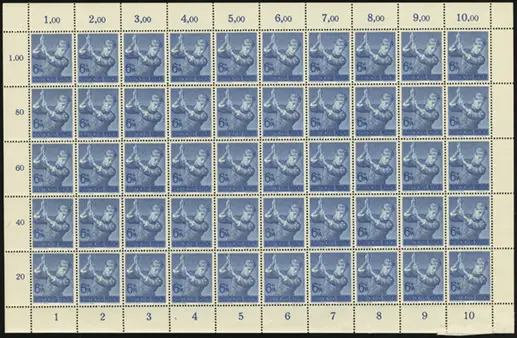 MiNr. 852 Sheet