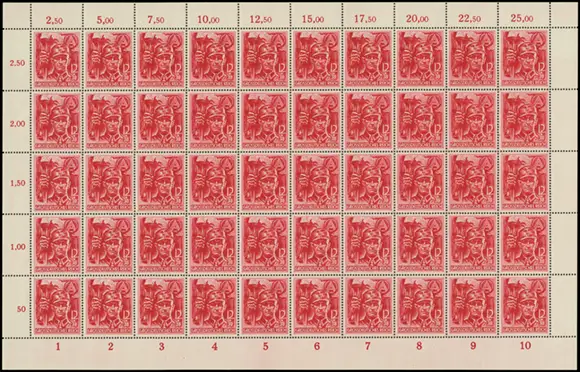 MiNr. 909 sheet