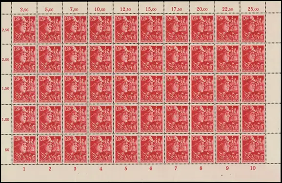 MiNr. 910 sheet