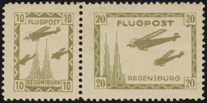 MiNr. 15 & 16 pair