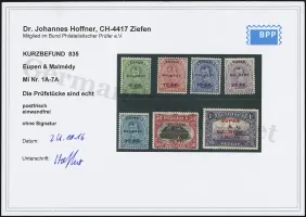 Hoffner Certificate