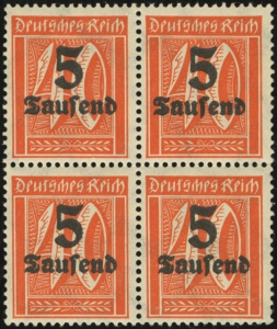 MiNr. 277 Block of 4