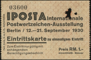 Admission Ticket (front)