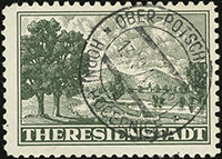 Theresienstadt Parcel Admission Stamp